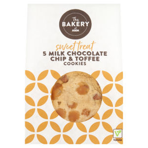 Milk Chocolate Chip & Toffee Cookies 5pk