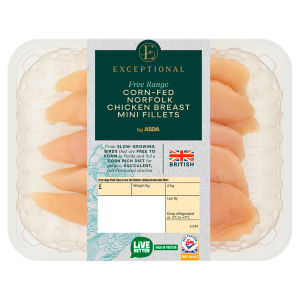 Free Range Corn-Fed Norfolk Chicken Breast Mini Fillets (Typically 0.2KG)
