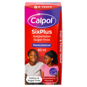 Calpol SixPlus Sugar-Free Suspension Paracetamol 6+ Years 80ml