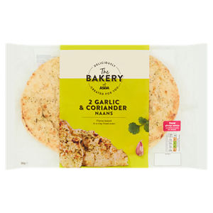 The Bakery 2 Garlic & Coriander Naans 380g