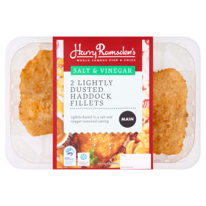 2 Salt & Vinegar Lightly Dusted Haddock Fillets 260g