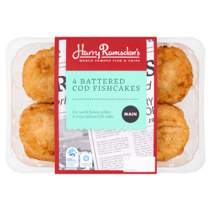 4 Battered Cod Fish Cakes 600g
