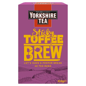 Yorkshire Tea 40 Sticky Toffee Brew Tea Bags 112g