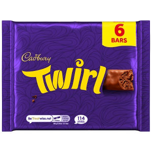 Cadbury Twirl Chocolate Bar 3 Pack Multipack 129g