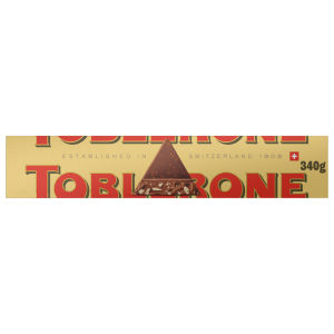 TOBLERONE MILK CHOCOLATE WITH HONEY & ALMOND NOUGAT 340g