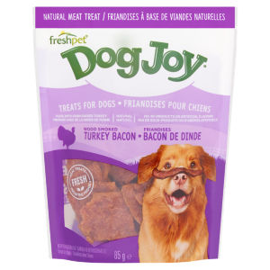DogJoy Wood Smoked Turkey Bacon Treats for Dogs 85g