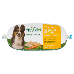 Tender Chicken with Peas & Carrots Fresh Dog Food Roll 700g