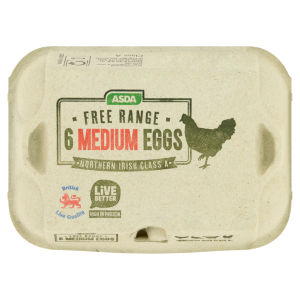 Free Range 6 Medium Eggs