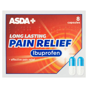 Long Lasting Pain Relief Ibuprofen 8 Capsules