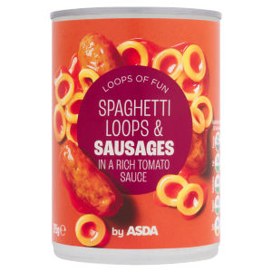 Spaghetti Loops & Sausages in a Rich Tomato Sauce 395g