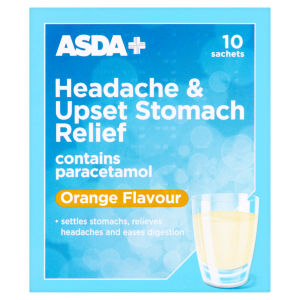 Headache & Upset Stomach Relief Sachets Orange Flavour