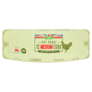 Free Range 12 Medium Eggs