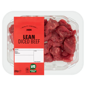 Tender Lean Diced Beef 250g