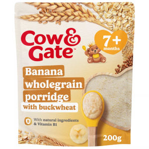 Cow And Gate Banana Wholegrain Porridge Baby Cereal From 7 Month 200G