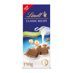 Classic Recipe Milk Hazelnut Chocolate Bar 190g
