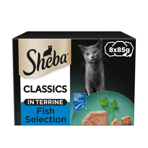 ® Classics Adult Cat Food with Salmon in Terrine 8 x 85g Tray