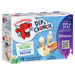 The Laughing Cow Original Dip & Crunch x4 140g