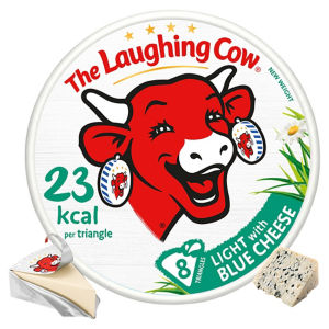 The Laughing Cow Light Blue Cheese Spread Triangles x8 120g