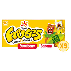 Kids Banana & Strawberry Yoghurt Tubes 9 x 37g