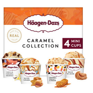 Haagen-Dazs Caramel Collection Mini Cup Ice Cream 4 x 95ml