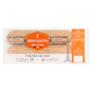 2 Brown Baguettes 300g