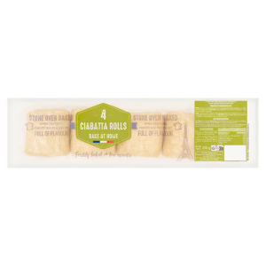 4 Ciabatta Rolls 250g