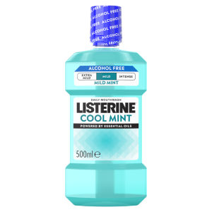Listerine Zero Alcohol Cool Mint Milder Taste Mouthwash 500ml