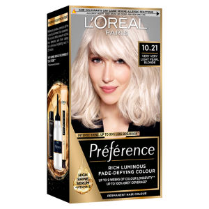 L'Oreal Paris Preference 10.21 Stockholm Very Light Pearl Blonde Permanent Hair Dye