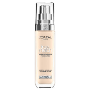 L'Oreal Paris Foundation True Match Liquid Foundation 1W Golden Ivory, HA Acid & SPF 16 30ml