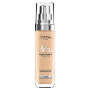 L'Oreal Paris Foundation True Match Liquid Foundation 3W Golden Beige, HA Acid & SPF 16 30ml