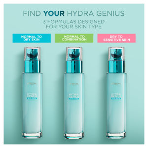 L’Oréal Paris Hydra Genius Aloe Water - Normal & Combination Skin, with Aloe Water, 70ml