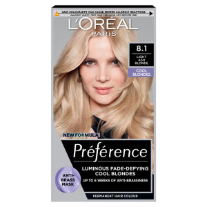 Loreal Paris Loreal Preference Luminous Cool Blondes 8.1 Light Ash Blonde | Yellow