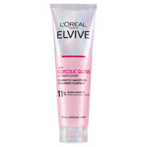 L'Oreal Paris Elvive Glycolic Gloss Conditioner, With Glycolic Acid, Ideal for Dull Hair, 150ml