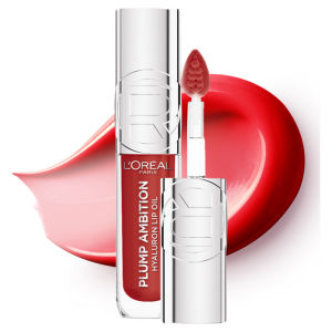 L'Oreal Paris Lip Oil, Plump Ambition with Hyaluronic Acid & Tripeptides, 390, 5ml
