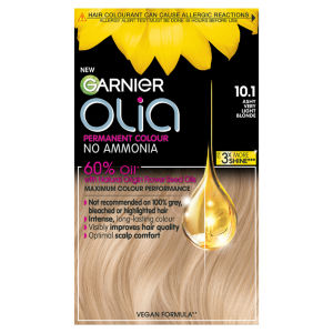 Olia 10.1 Very Light Ash Blonde: No Ammonia Permanent Dye, for ultra-luminous shine.