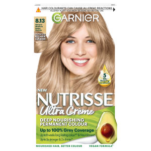 Garnier Nutrisse 8.13 Natural Medium Beige Blonde Permanent Hair Dye