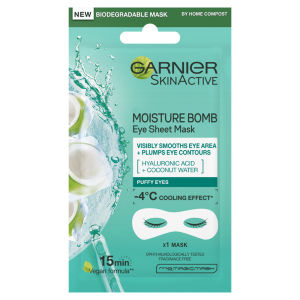 Moisture Bomb Hyaluronic Acid and Coconut Water Hydrating Replumping Eye Sheet Mask 6g