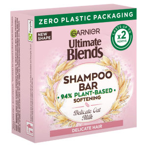 Garnier Ultimate Blends Delicate Oat Softening Shampoo Bar for Sensitive Scalp & Fragile Hair 60g