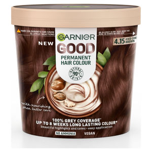 GOOD Permanent Hair Dye (Shade: 4.15 Iced Chestnut Brown) for vibrant, lasting colour.