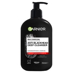 Pure Active BHA + Charcoal Daily Face Cleanser For Blemish Prone Skin, 250ml
