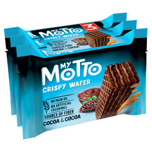 2 Crispy Wafers with Cocoa & Cocoa Cream