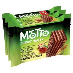 3 Crispy Wafers with Hazelnut & Cocoa Cream