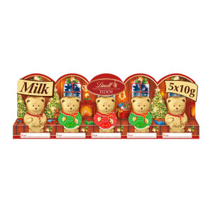 Teddy Christmas Milk Chocolate 5 x 50g