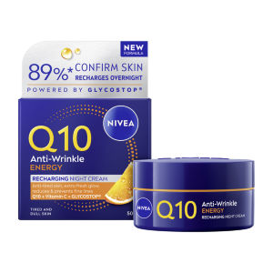 NIVEA Q10 Energy Recharging Night Cream Moisturiser 50ml