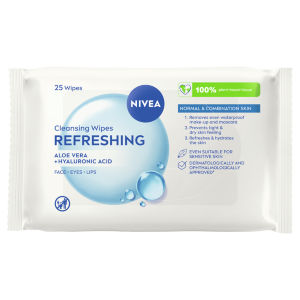 Nivea Biodegradable Cleansing Face Wipes Dry Skin Pack x25