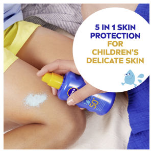 NIVEA Kids Protect & Care Coloured Spray Sun Cream SPF50+, 200ml 200ML