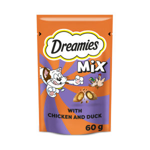 Dreamies Pride Mix Cat Treat Biscuits with Chicken & Duck 60g