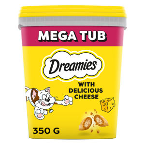 Dreamies Biscuits with Cheese Cat Treat Bulk Mega Tub 350g