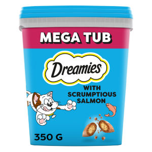 Cat Treat Biscuits with Salmon Flavour Bulk Mega Tub 350g