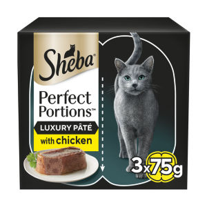 PERFECT PORTIONS™ Adult Wet Cat Food Chicken Loaf 3 x 2 x 37.5g Tray
